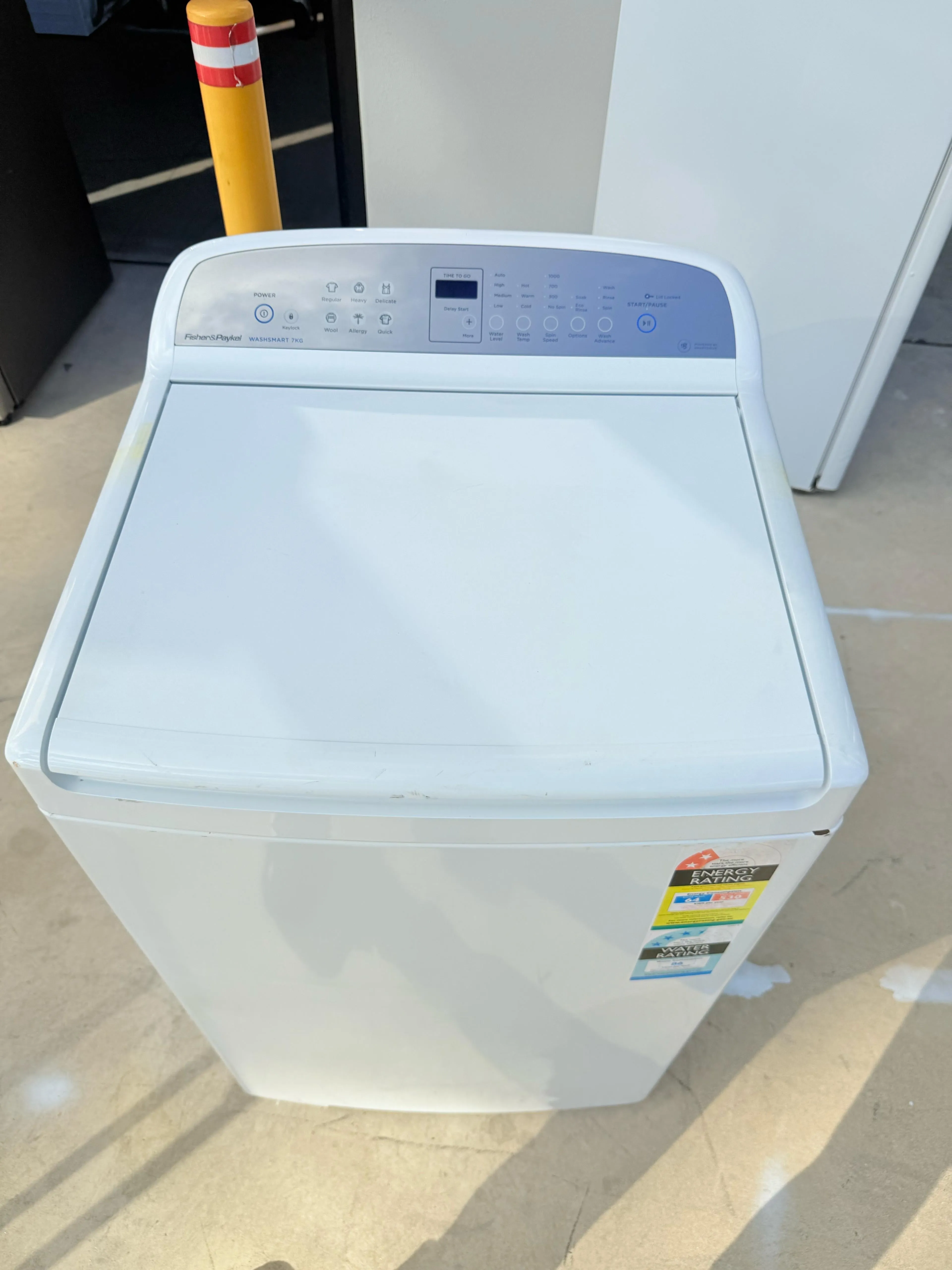 **FISHER & PAYKEL 7KGS TOP LOADER WASHING MACHINE**