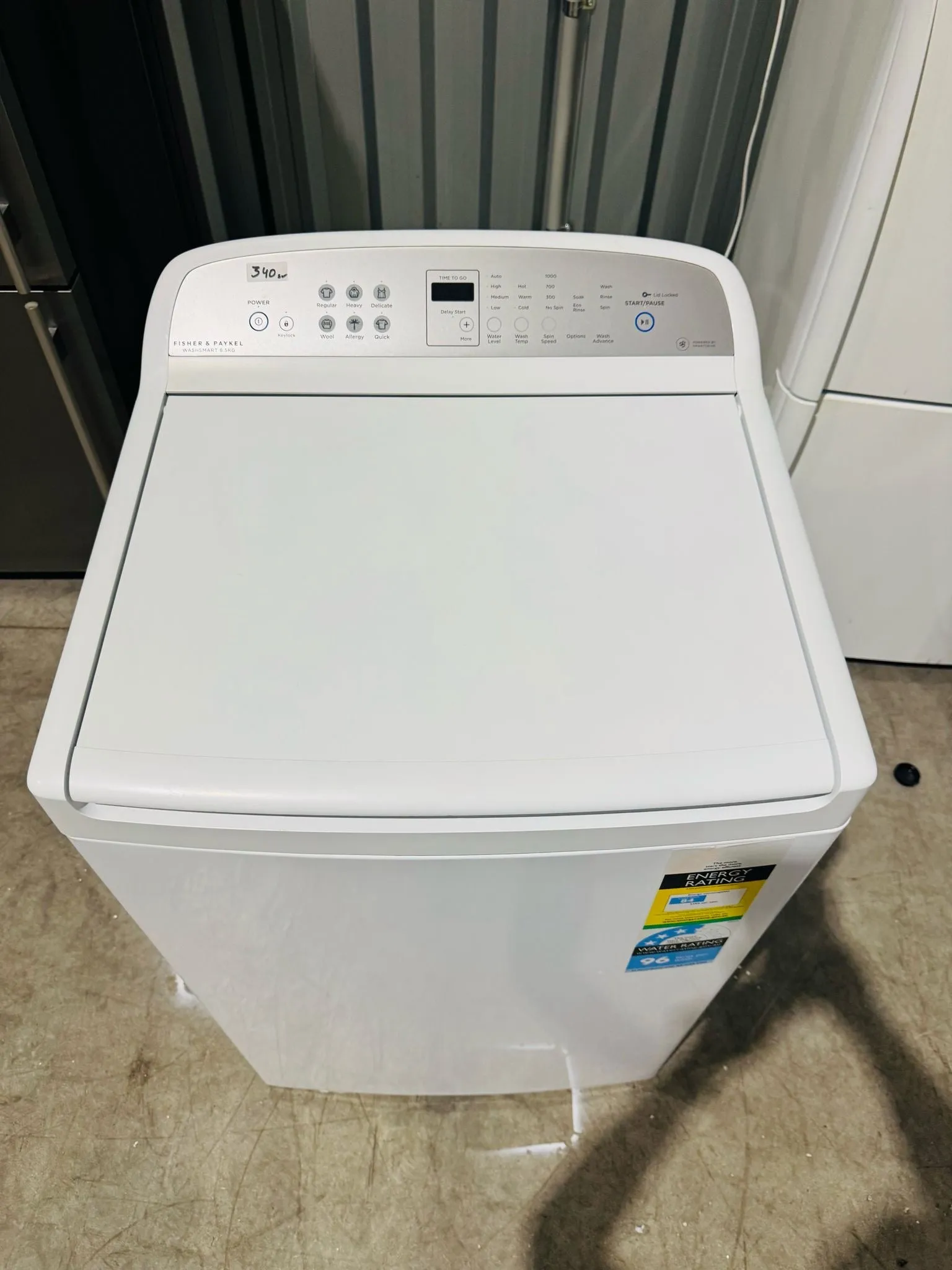 **FISHER & PAYKEL 8.5 KGS TOP LOADER WASHING MACHINE (D)**