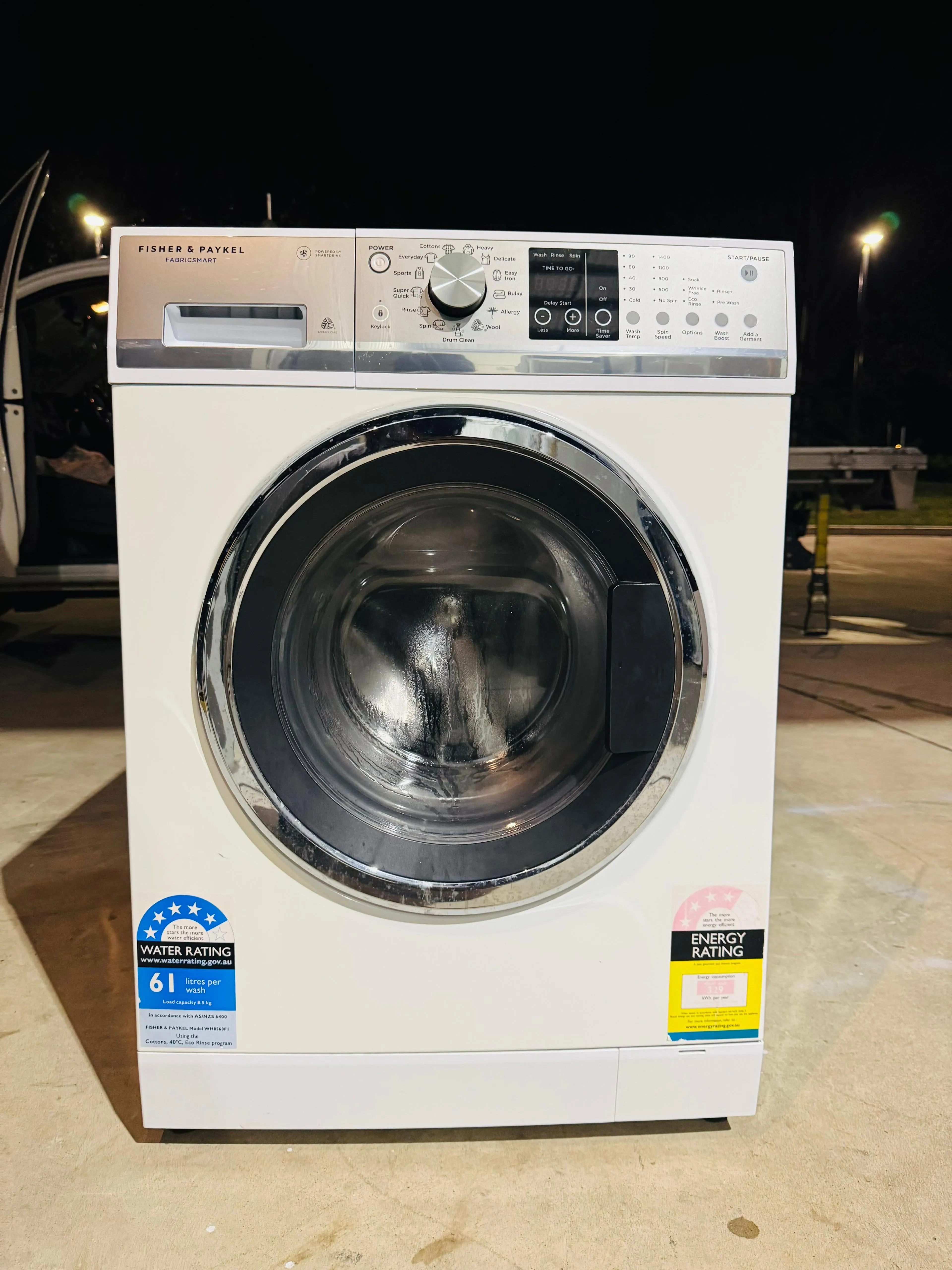 **FISHER & PAYKEL 8.5KGS FRONT LOADER WASHING MACHINE**