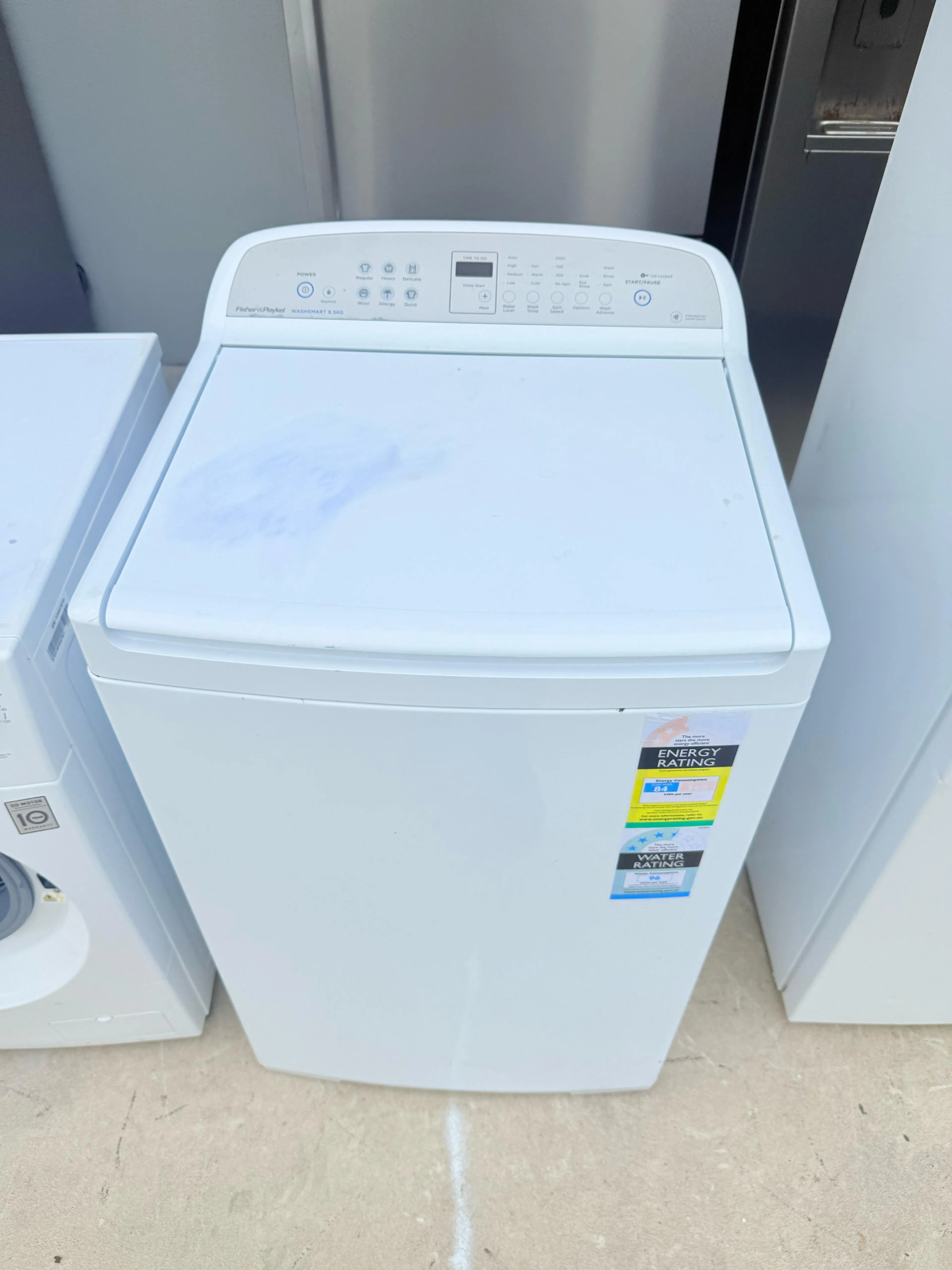 **FISHER & PAYKEL 8.5KGS TOP LOADER WASHING MACHINE**