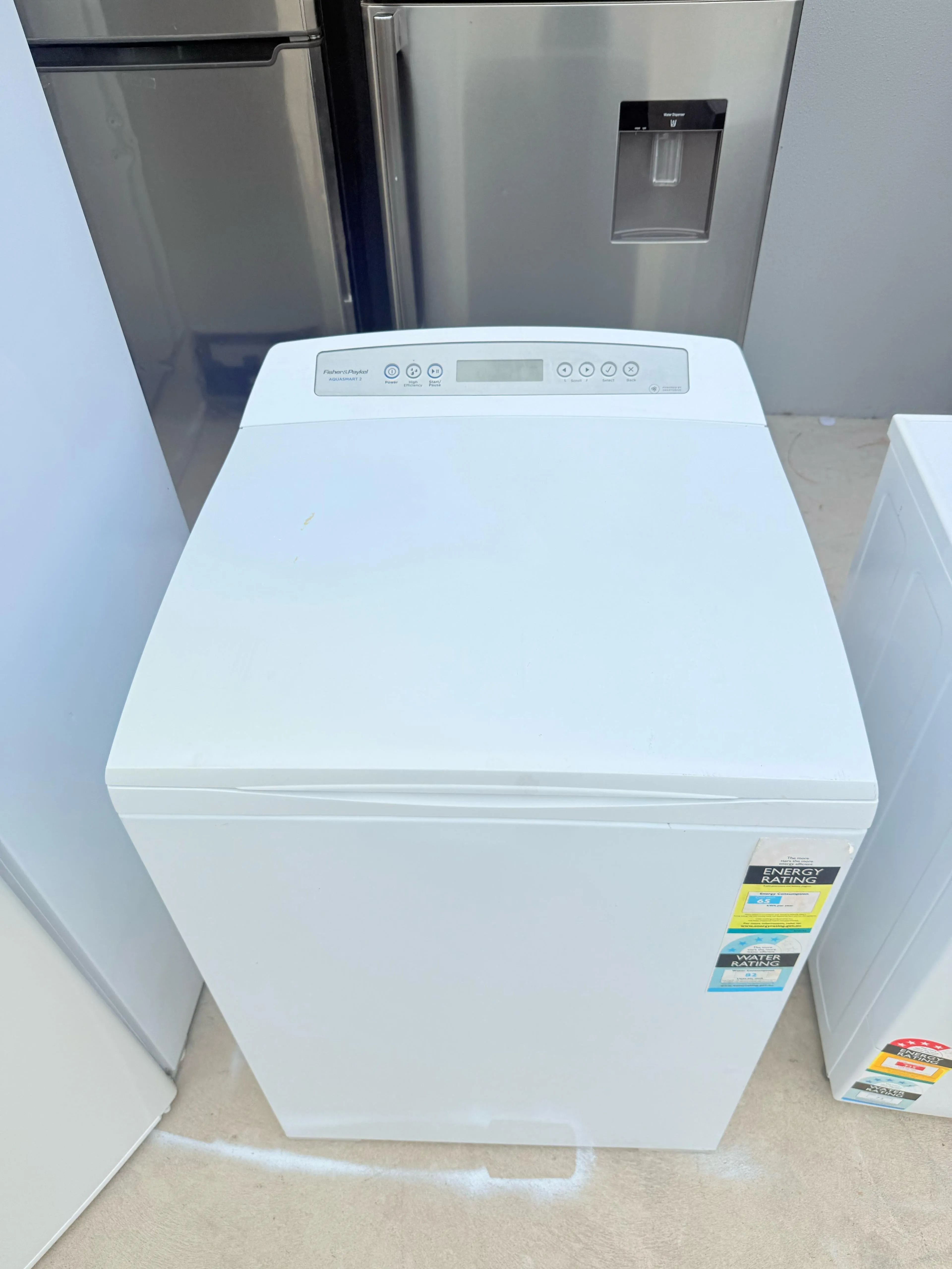 **FISHER & PAYKEL 8KGS TOP LOADER WASHING MACHINE**