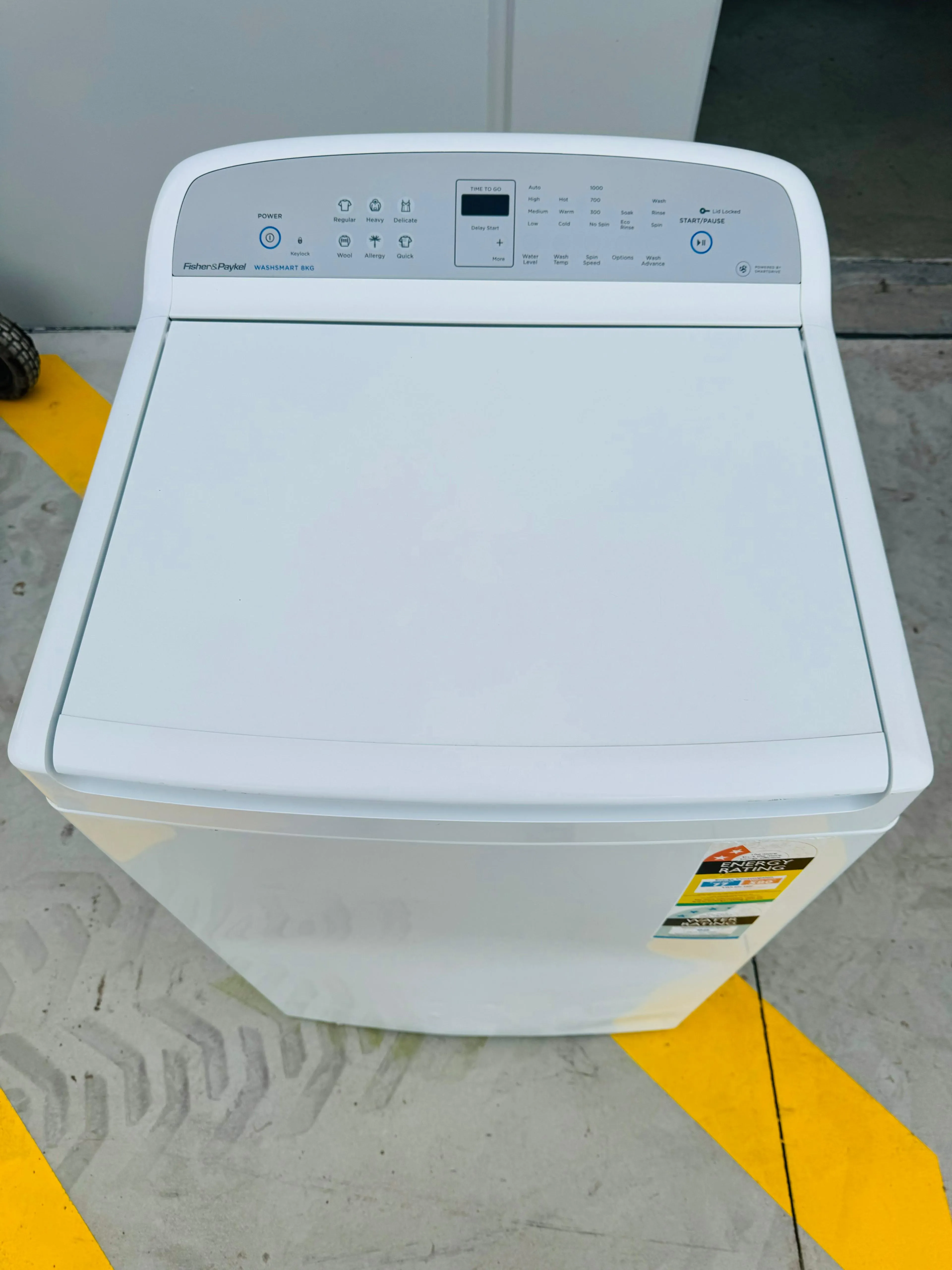 FISHER & PAYKEL 8KGS  TOP LOADER WASHINGMACHINE