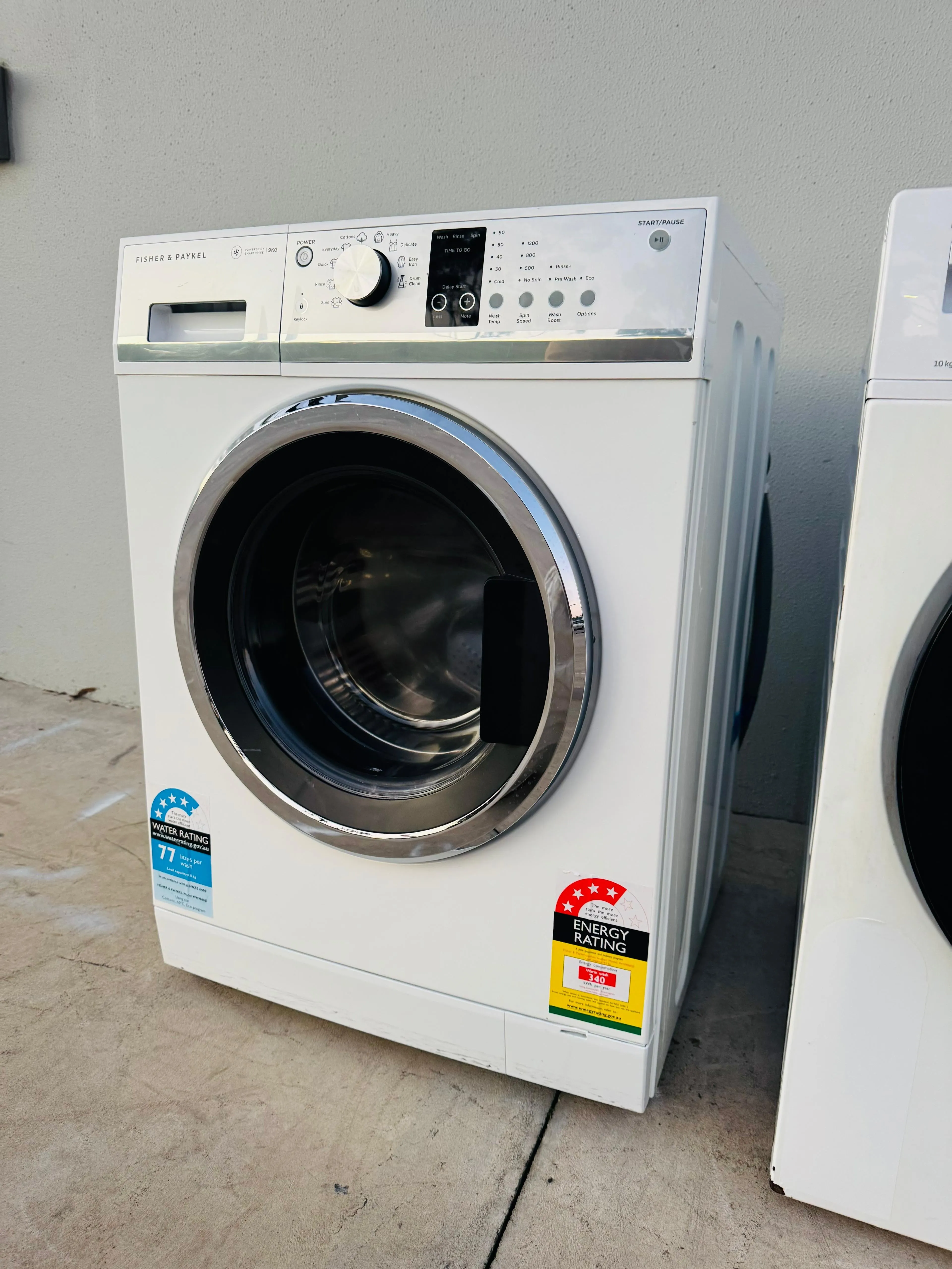 **FISHER & PAYKEL 9KGS FRONT LOADER WASHING MACHINE**
