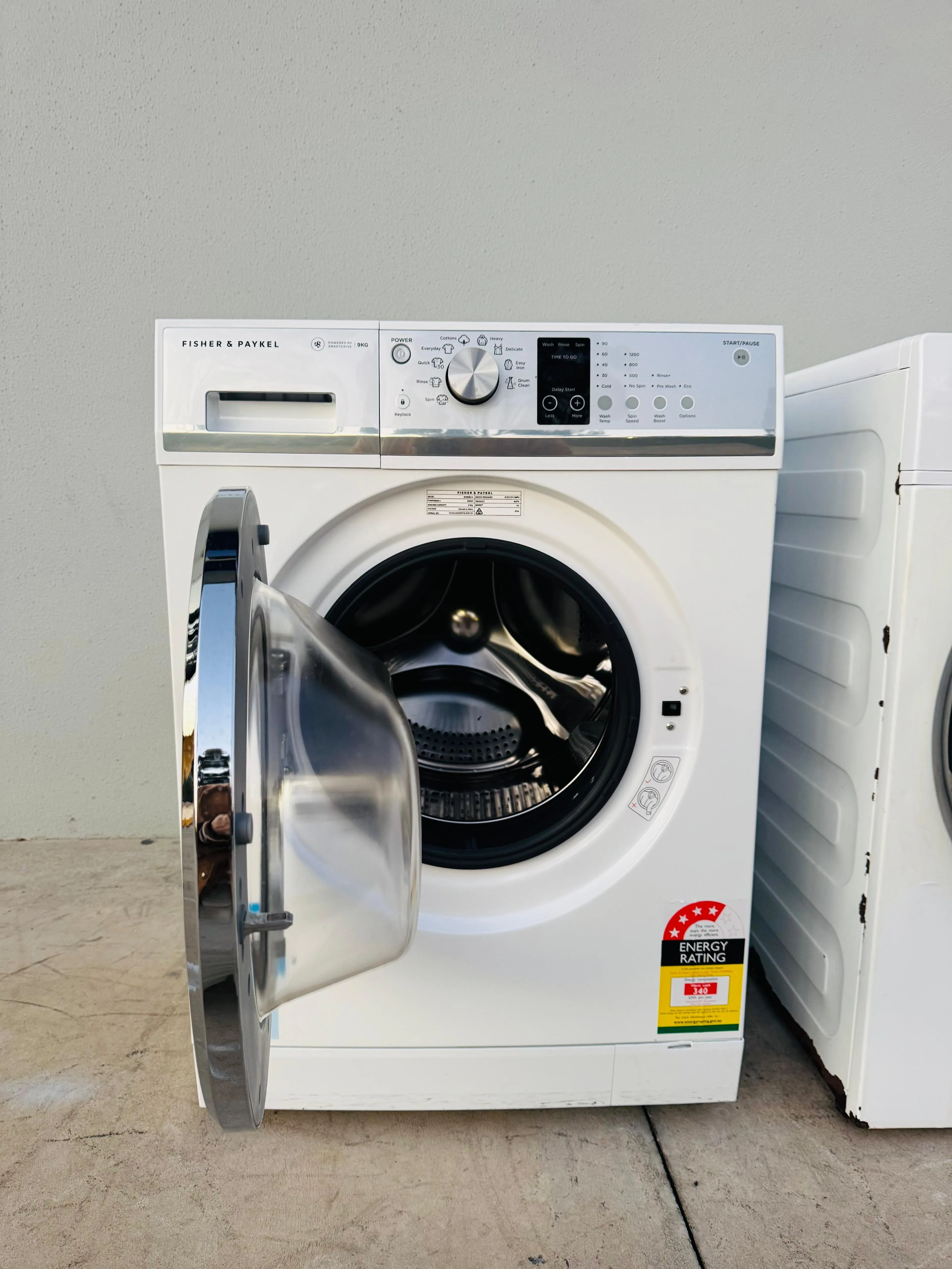 **FISHER & PAYKEL 9KGS FRONT LOADER WASHING MACHINE**