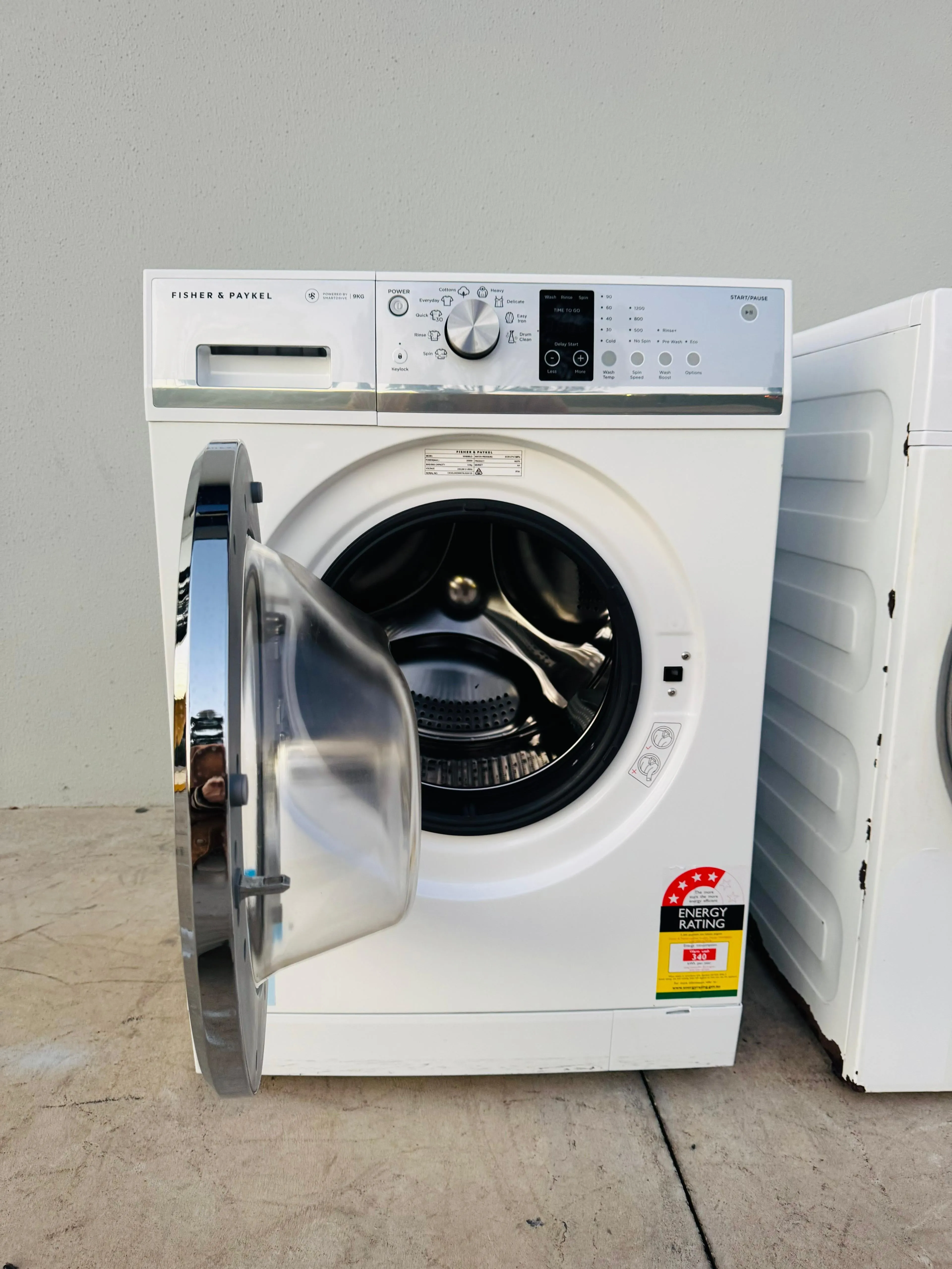 **FISHER & PAYKEL 9KGS FRONT LOADER WASHING MACHINE**