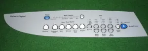 Fisher & Paykel GW511/GW512, GW611/GW612, GW711/GW712 Front Panel Decal # FP421171