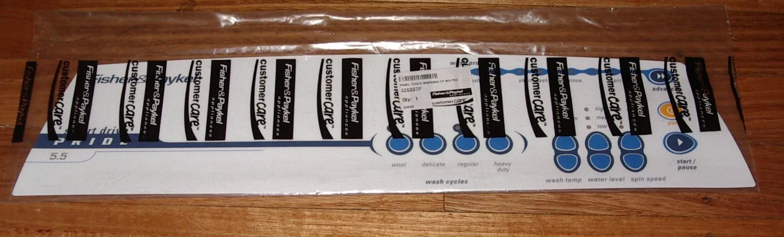 Fisher & Paykel MW058,059 Front Panel Decal - Part # FP426987P