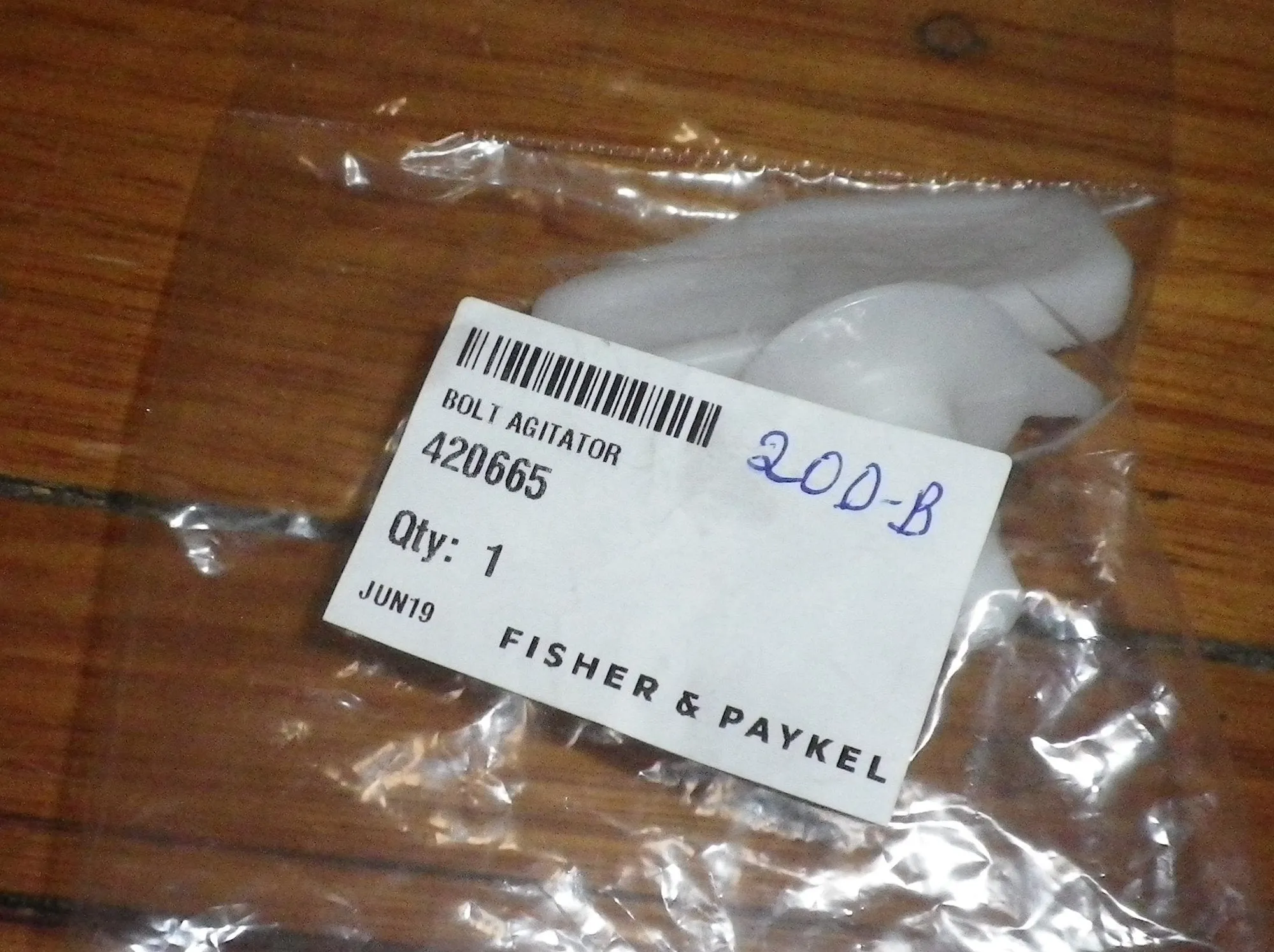 Fisher & Paykel Top Load Washer Agitator Retaining Bolt - Part # FP420665