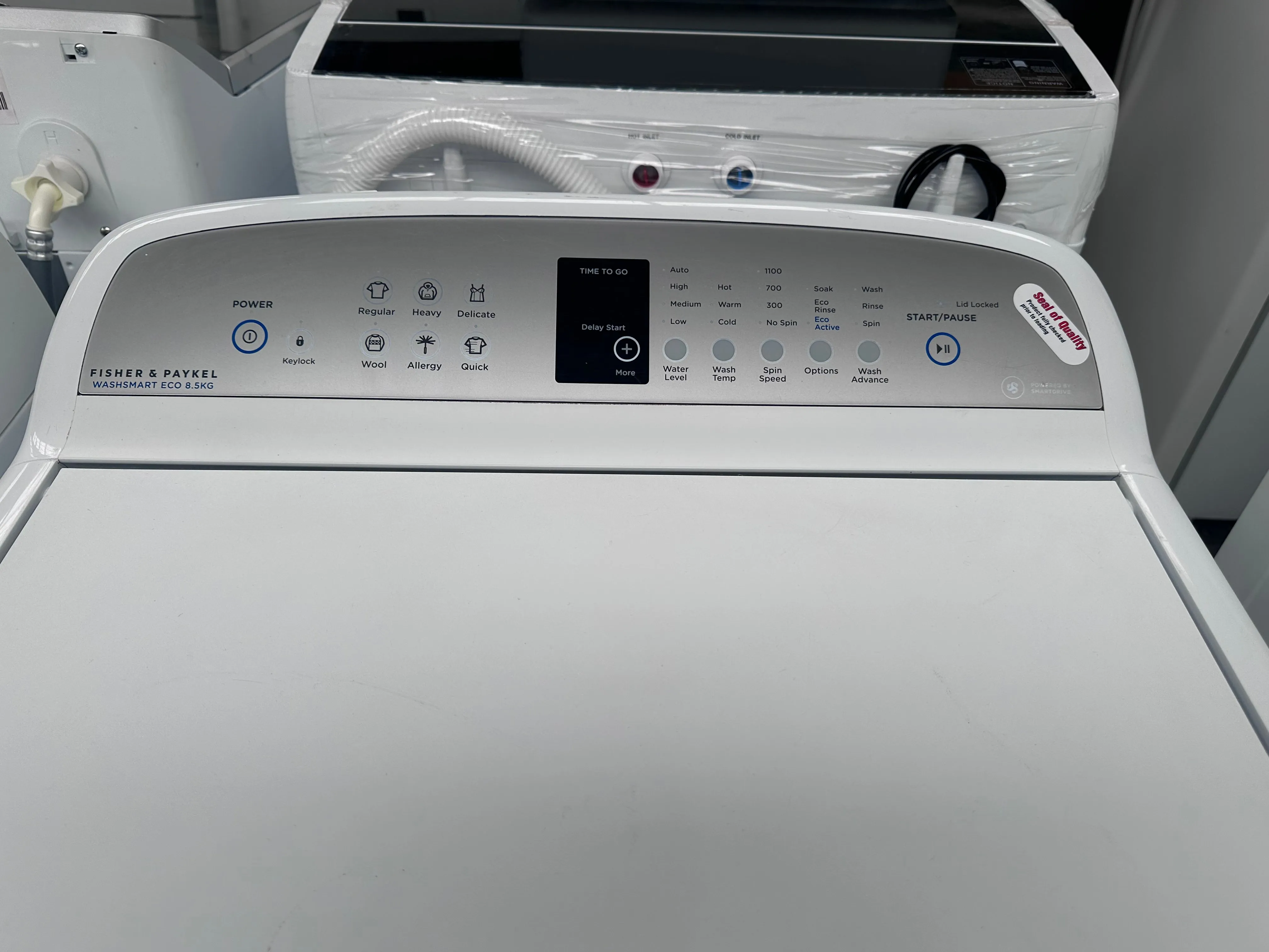 Fisher & Paykel WashSmart Eco 8.5kg Top Loader [Refurbished]