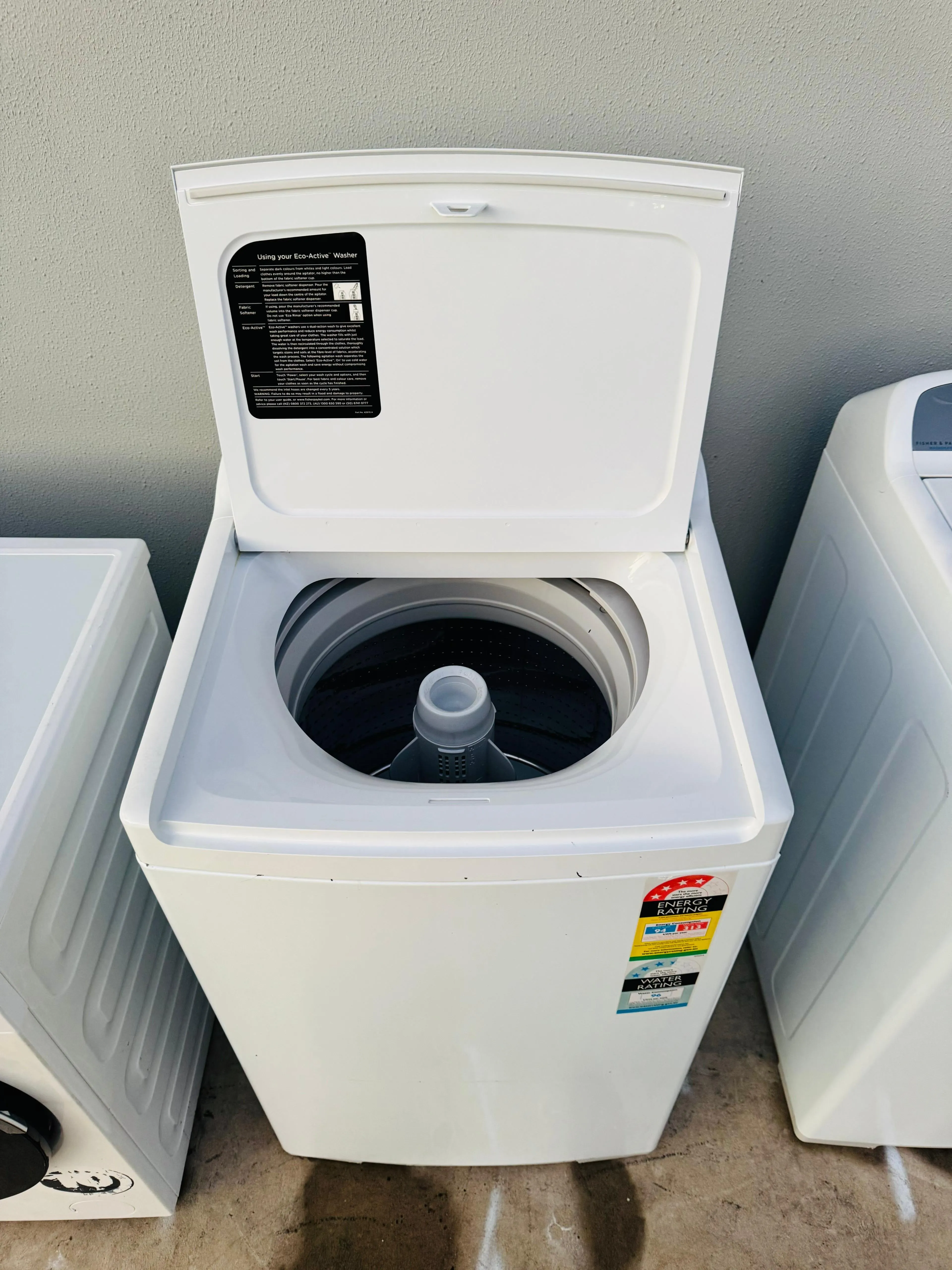 **FISHER AND PAYKEL 8.5 KGS TOP LOADER WASHING MACHINE**