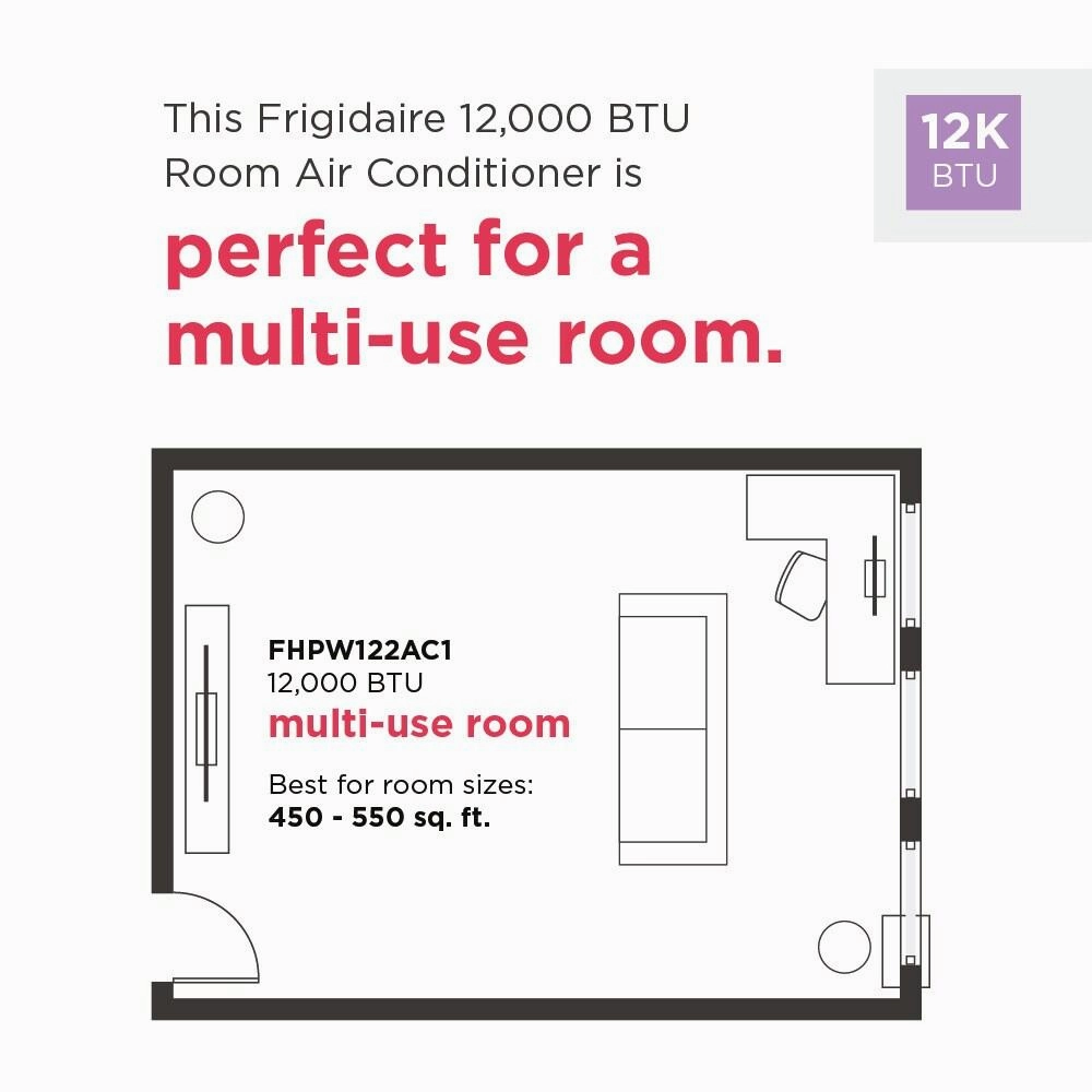Frigidaire FHPW122AC1 Frigidaire 12,000 Btu 3&#8482;In-1 Portable Room Air Conditioner