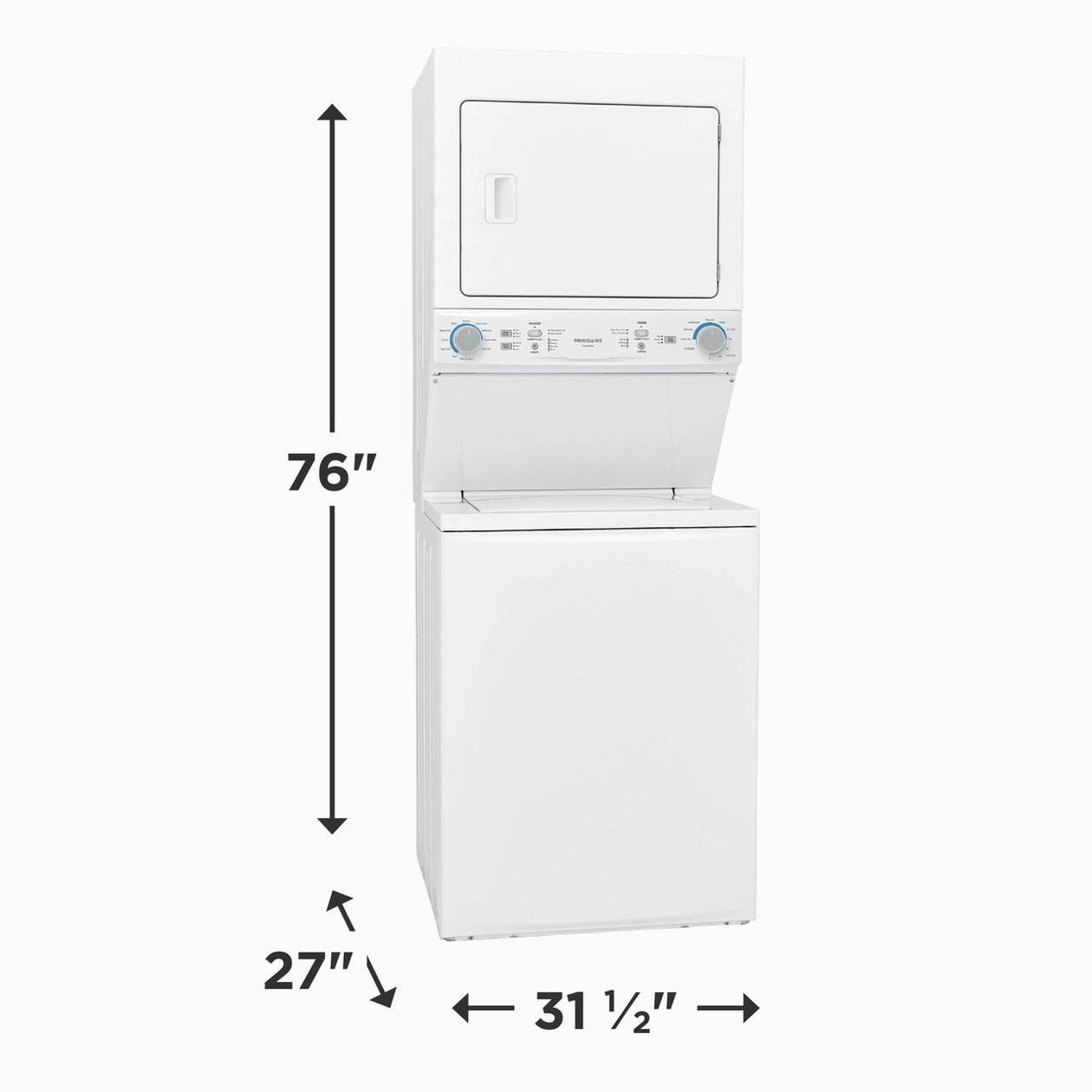 Frigidaire Gas Washer/Dryer Laundry Center - 3.9 Cu. Ft Washer and 5.5 Cu. Ft. Dryer - (FLCG7522AW)
