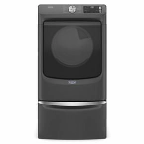 Front Load Electric Dryer With Extra Power And Quick Dry Cycle - 7.3 Cubic Feet - Volcano Black