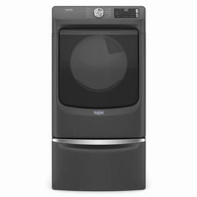 Front Load Electric Dryer With Extra Power And Quick Dry Cycle - 7.3 Cubic Feet - Volcano Black