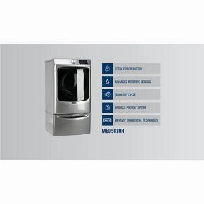 Front Load Electric Dryer With Extra Power And Quick Dry cycle - 7.3 Cubic Feet