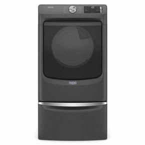 Front Load Gas Dryer With Extra Power And Quick Dry cycle - 7.3 Cubic Feet - Volcano Black