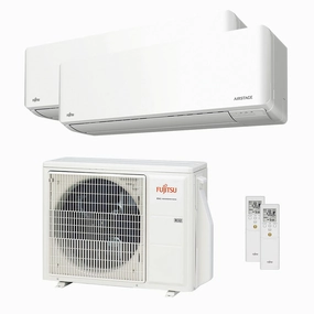 Fujitsu KMCGSeries WiFi dual split air conditioner 9000 9000 BTU inverter A    wifi external unit 5 kW