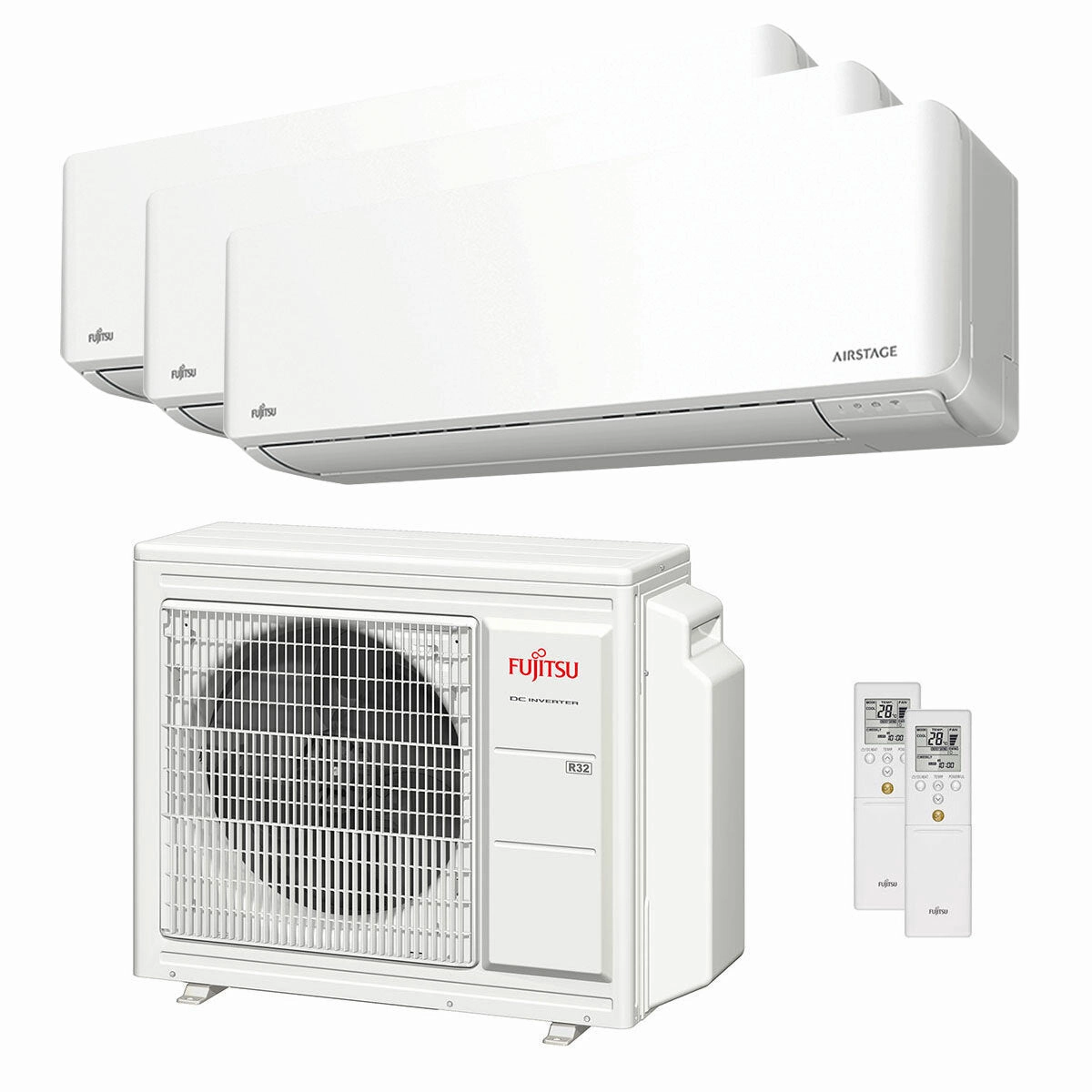 Fujitsu KMCGSeries WiFi trial split air conditioner 9000 9000 9000 BTU inverter A    wifi external unit 5.4 kW