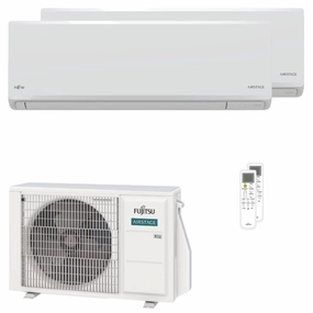 Fujitsu KN Series WiFi dual split air conditioner 9000 9000 BTU inverter A    wifi external unit 4 kW