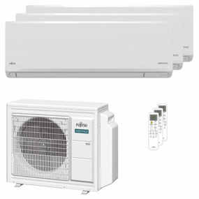 Fujitsu KN Series WiFi trial split air conditioner 7000 7000 12000 BTU inverter A    wifi external unit 5.4 kW