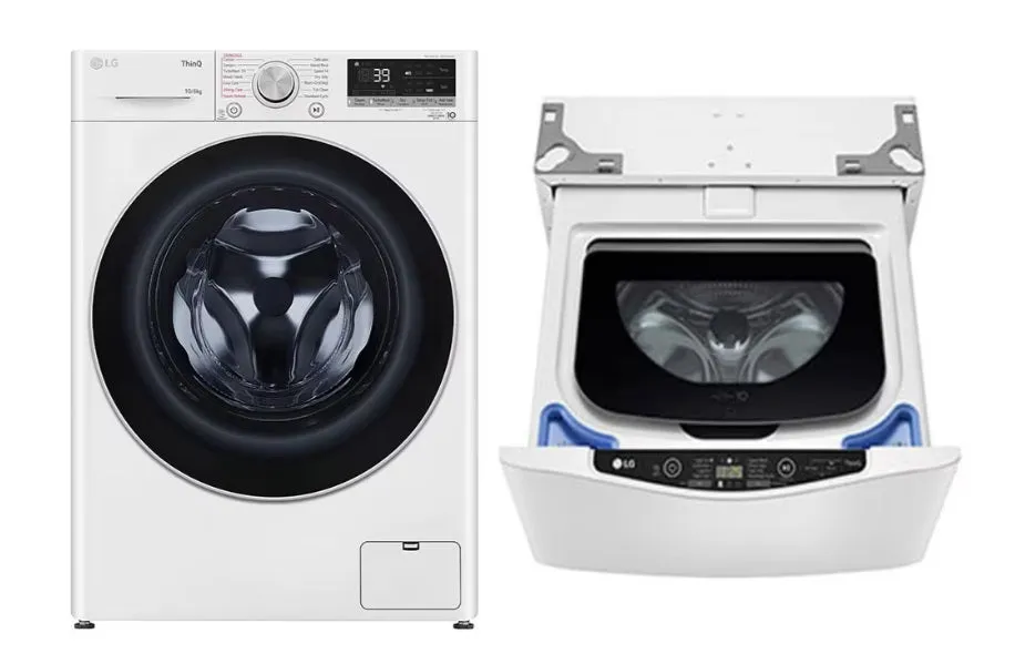 G FV1410H3W 10/6KG, Front Load Washer Dryer, White   LG Mini Washer TV2425NTWW 2.5kg Blue White