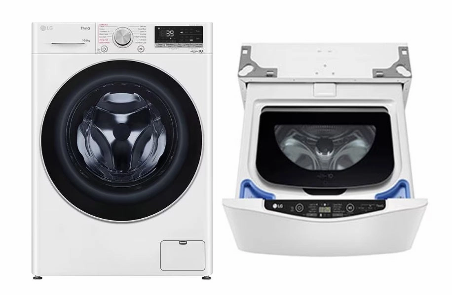 G FV1410H3W 10/6KG, Front Load Washer Dryer, White   LG Mini Washer TV2425NTWW 2.5kg Blue White