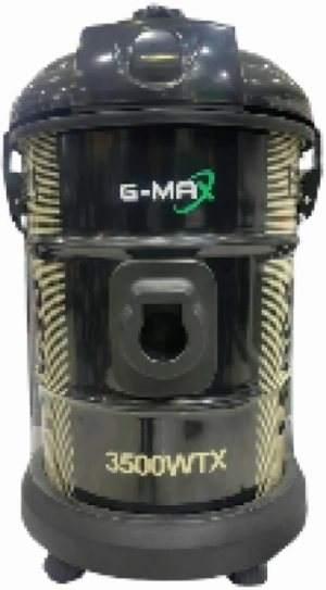 G-MAX Drum Vacuum, 3500Watts, 25Lit, Black