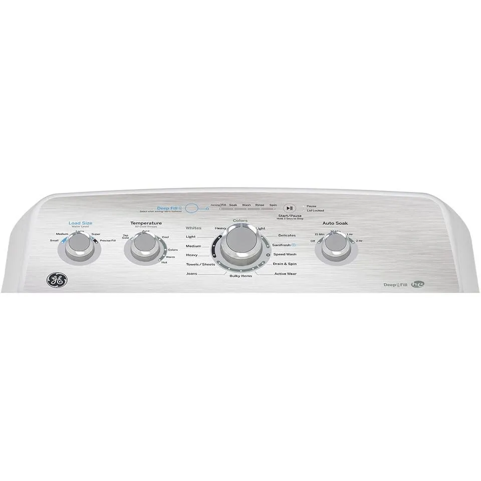 GE 4.9 cu.ft. Top Loading Washer with SaniFresh Cycle GTW451BMRWS