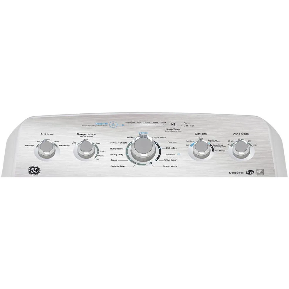 GE 4.9 cu.ft. Top Loading Washer with SaniFresh Cycle GTW490BMRWS