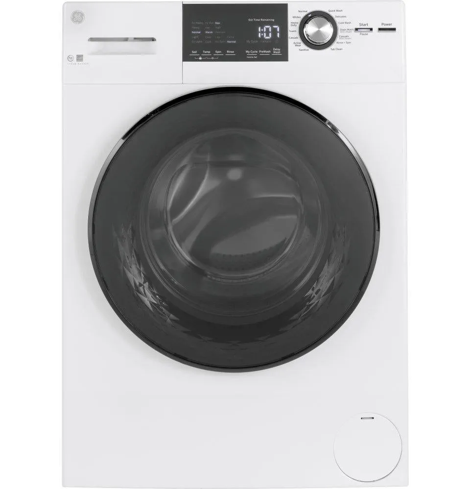 Ge Appliances GFW148SSMWW Ge 24" 2.4 Cu. Ft. Energy Star Front Load Washer With Steam