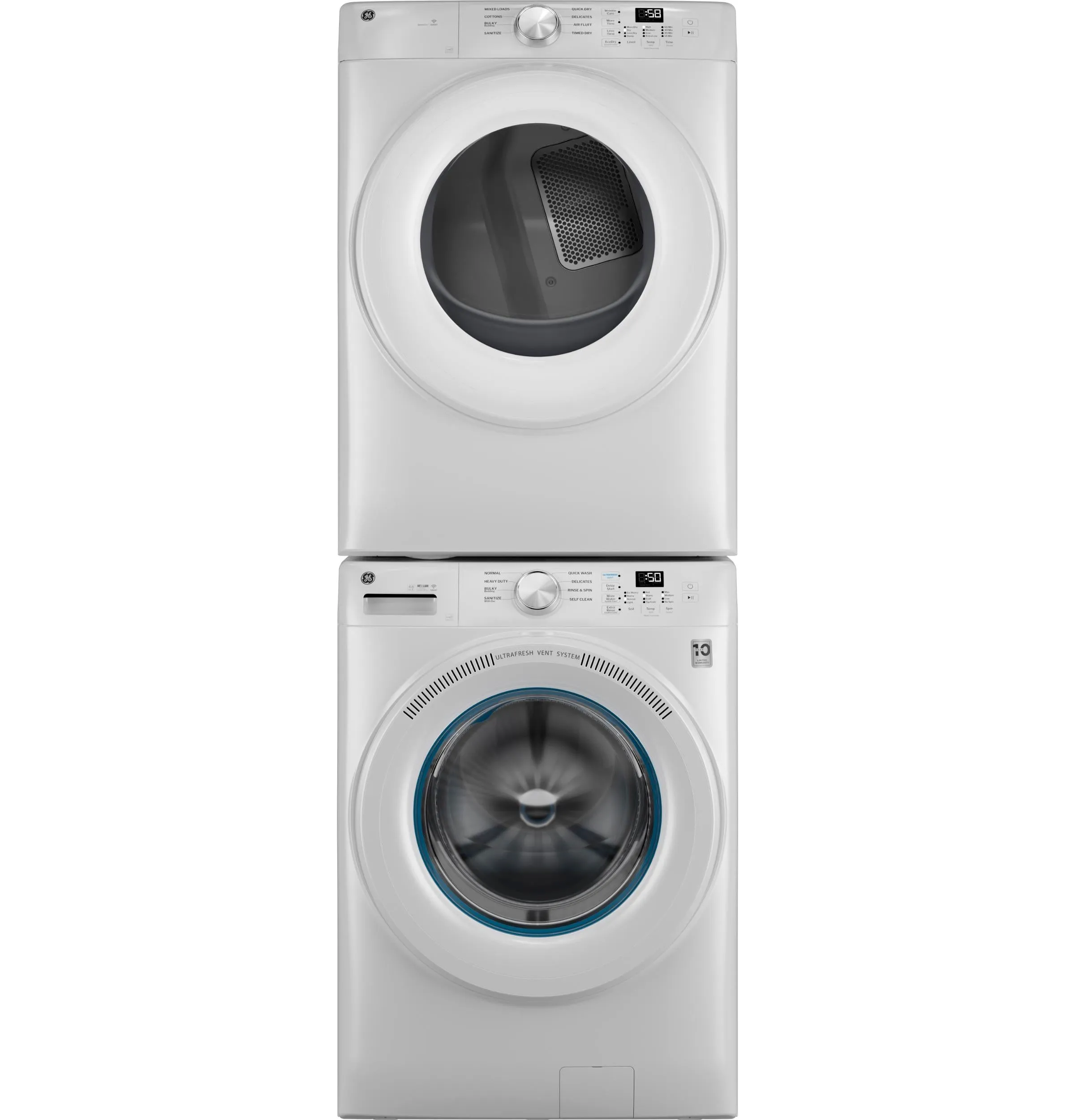 Ge Appliances GFW350SSYWW Ge Energy Star 4.6 Cu. Ft. Capacity Smart Front Load Washer With Ultrafresh Vent System With Odorblock&#8482;