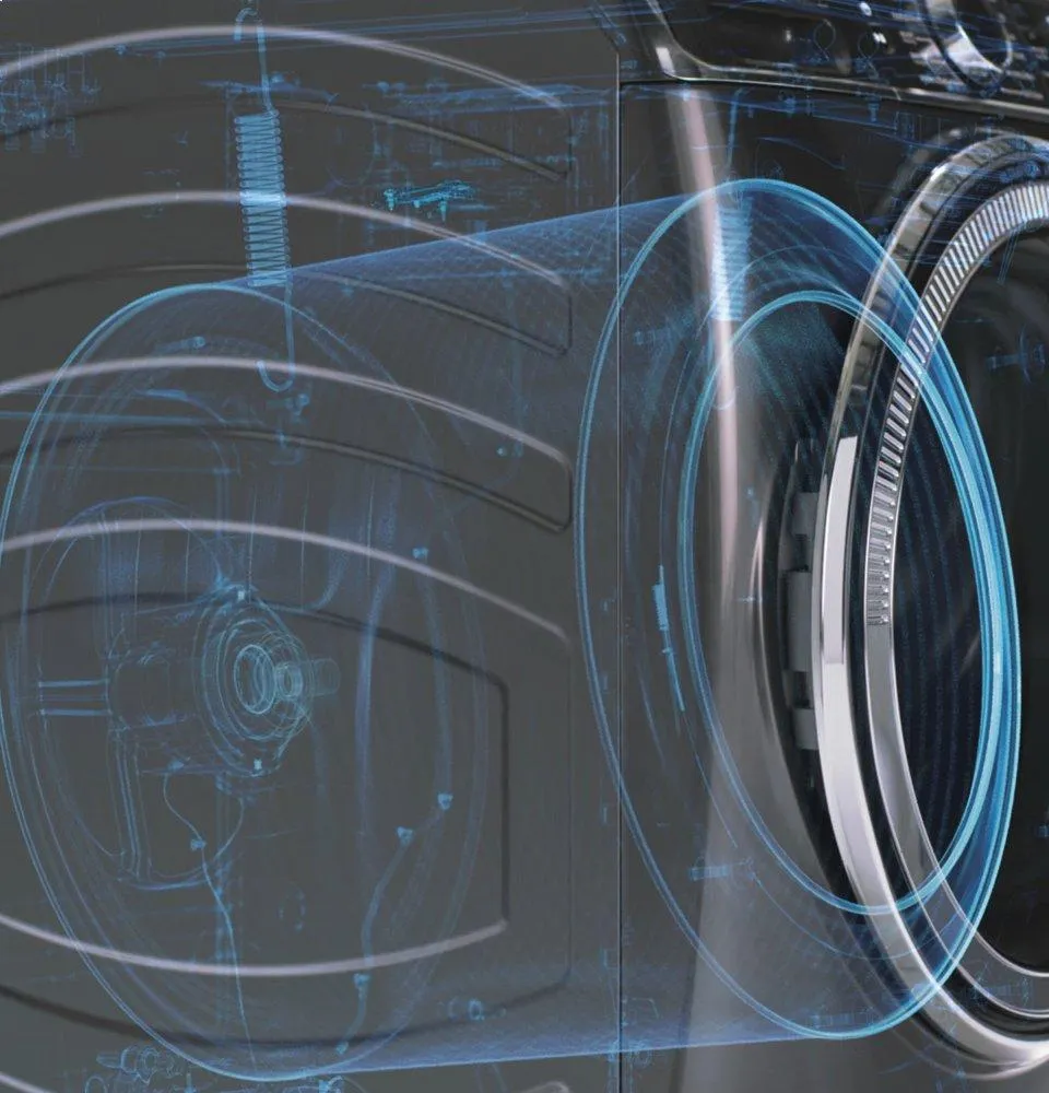 Ge Appliances GFW550SPNDG Ge 4.8 Cu. Ft. Capacity Smart Front Load Energy Star Washer With Ultrafresh Vent System With Odorblock&#8482; And Sanitize W/Oxi