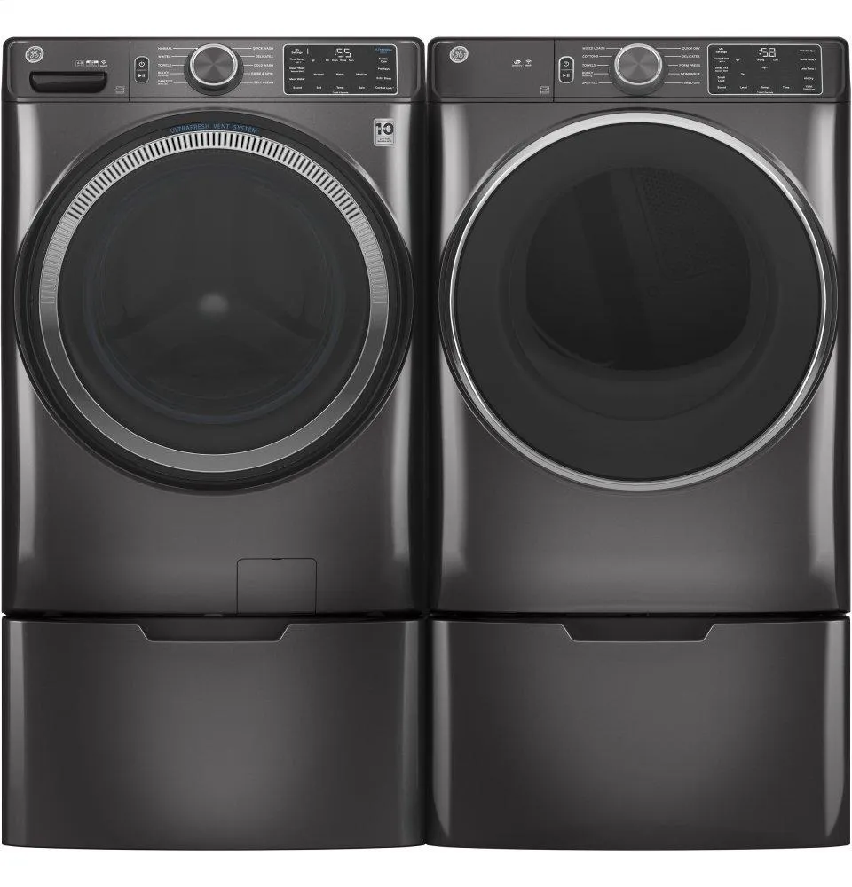 Ge Appliances GFW550SPNDG Ge 4.8 Cu. Ft. Capacity Smart Front Load Energy Star Washer With Ultrafresh Vent System With Odorblock&#8482; And Sanitize W/Oxi