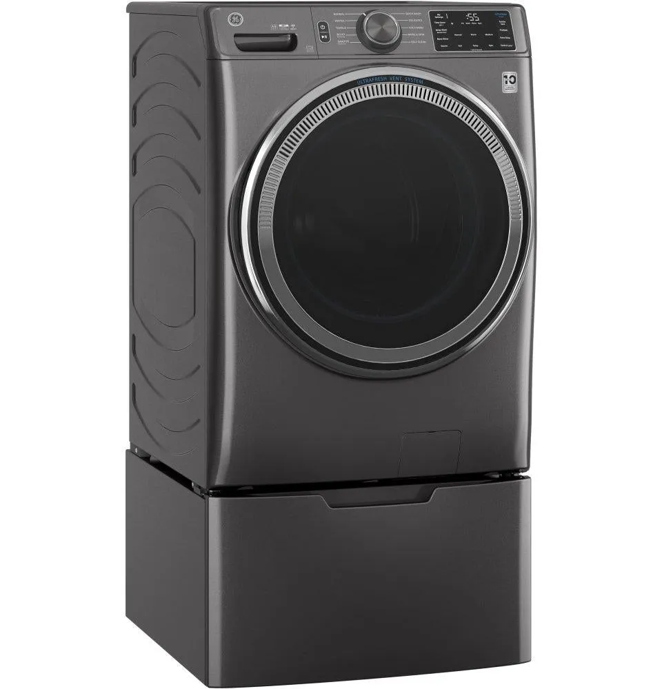 Ge Appliances GFW550SPNDG Ge 4.8 Cu. Ft. Capacity Smart Front Load Energy Star Washer With Ultrafresh Vent System With Odorblock&#8482; And Sanitize W/Oxi