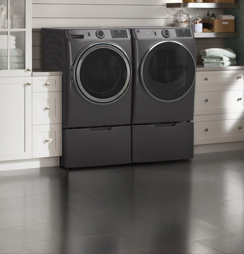 Ge Appliances GFW550SPNDG Ge 4.8 Cu. Ft. Capacity Smart Front Load Energy Star Washer With Ultrafresh Vent System With Odorblock&#8482; And Sanitize W/Oxi