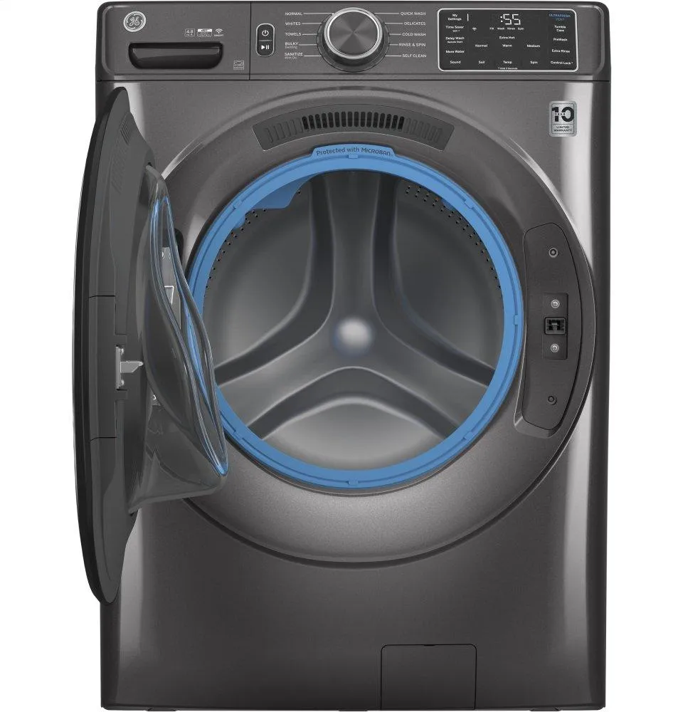 Ge Appliances GFW550SPNDG Ge 4.8 Cu. Ft. Capacity Smart Front Load Energy Star Washer With Ultrafresh Vent System With Odorblock&#8482; And Sanitize W/Oxi