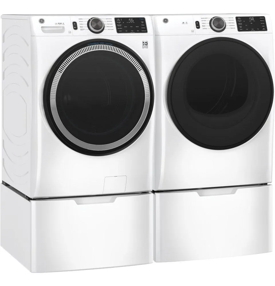 Ge Appliances GFW550SSNWW Ge 4.8 Cu. Ft. Capacity Smart Front Load Energy Star Washer With Ultrafresh Vent System With Odorblock&#8482; And Sanitize W/Oxi