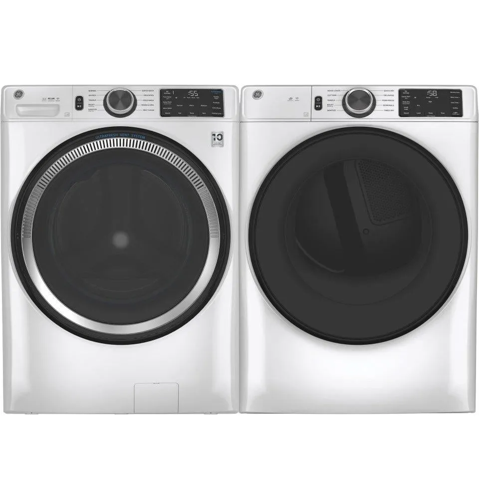 Ge Appliances GFW550SSNWW Ge 4.8 Cu. Ft. Capacity Smart Front Load Energy Star Washer With Ultrafresh Vent System With Odorblock&#8482; And Sanitize W/Oxi