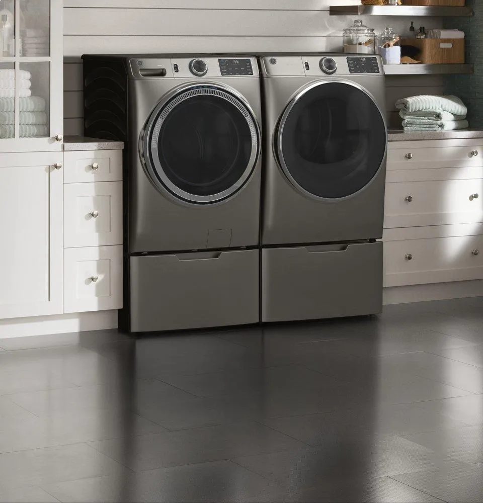 Ge Appliances GFW650SPNSN Ge 4.8 Cu. Ft. Capacity Smart Front Load Energy Star Steam Washer With Smartdispense&#8482; Ultrafresh Vent System With Odorblock&#8482; And Sanitize   Allergen