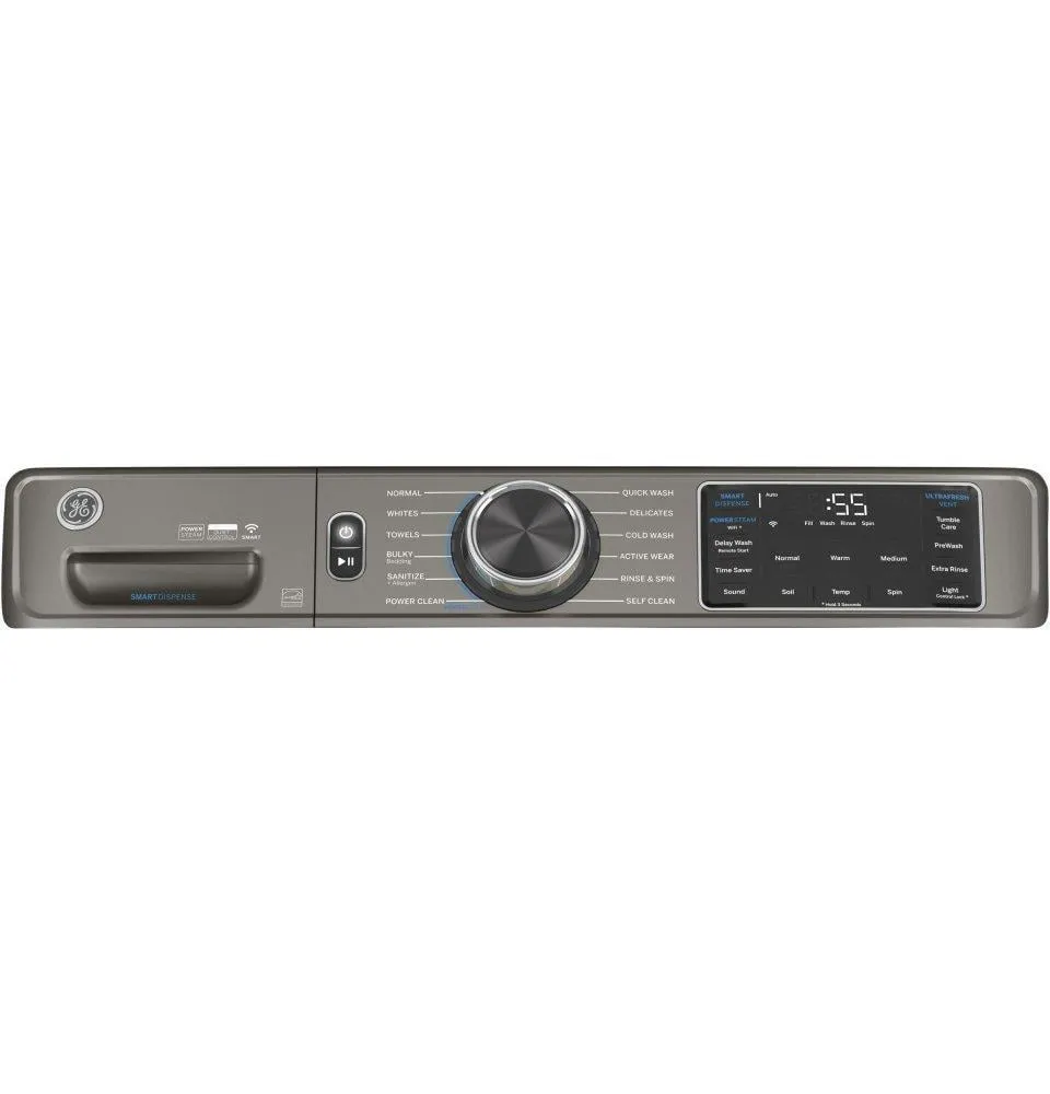 Ge Appliances GFW650SPNSN Ge 4.8 Cu. Ft. Capacity Smart Front Load Energy Star Steam Washer With Smartdispense&#8482; Ultrafresh Vent System With Odorblock&#8482; And Sanitize   Allergen