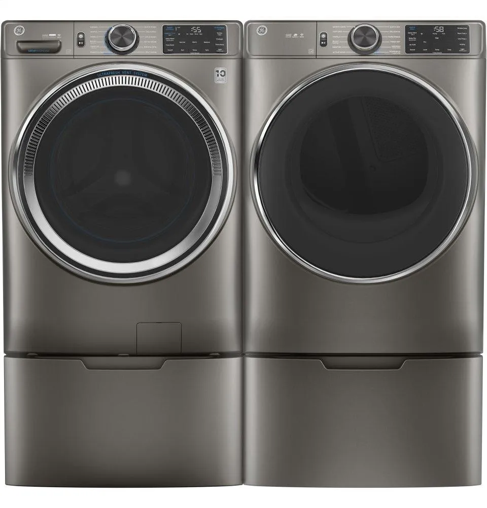 Ge Appliances GFW650SPNSN Ge 4.8 Cu. Ft. Capacity Smart Front Load Energy Star Steam Washer With Smartdispense&#8482; Ultrafresh Vent System With Odorblock&#8482; And Sanitize   Allergen