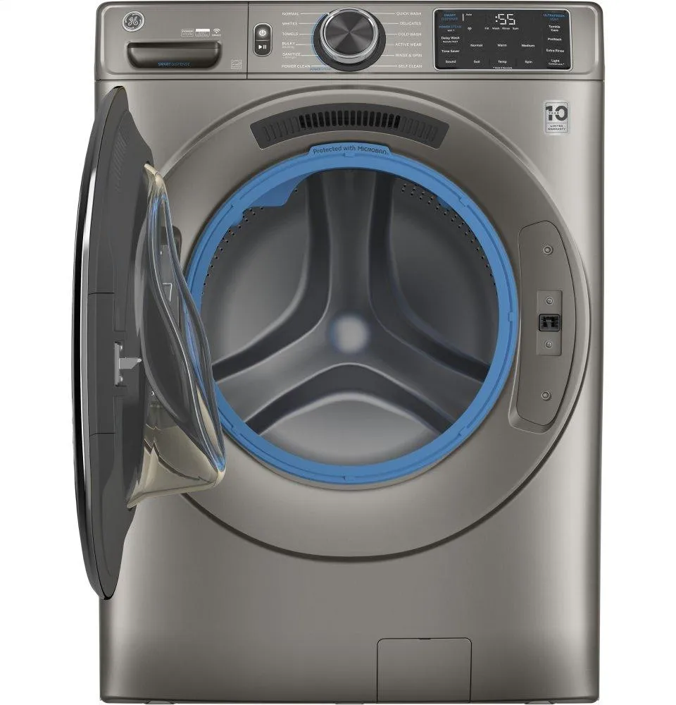 Ge Appliances GFW650SPNSN Ge 4.8 Cu. Ft. Capacity Smart Front Load Energy Star Steam Washer With Smartdispense&#8482; Ultrafresh Vent System With Odorblock&#8482; And Sanitize   Allergen