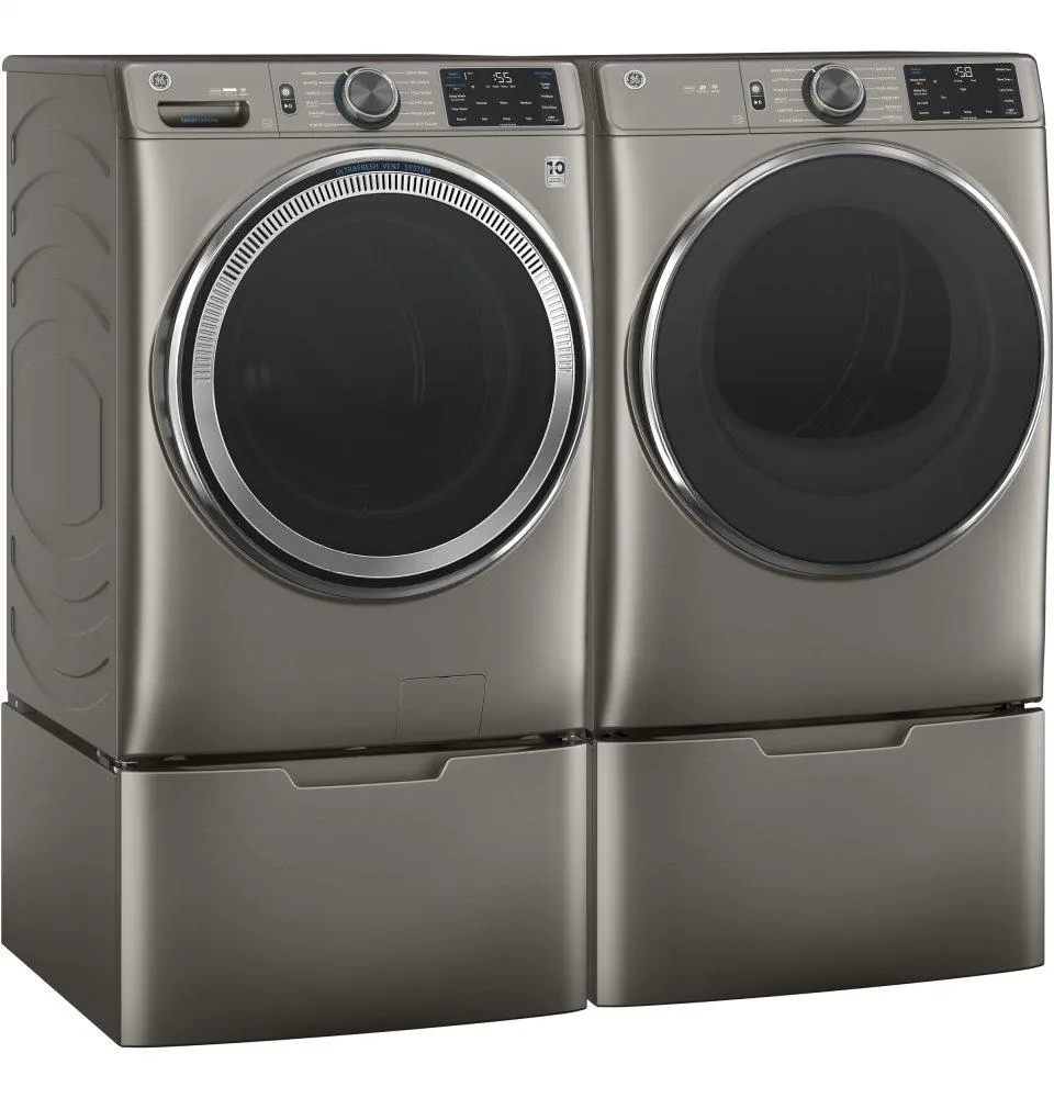 Ge Appliances GFW650SPNSN Ge 4.8 Cu. Ft. Capacity Smart Front Load Energy Star Steam Washer With Smartdispense&#8482; Ultrafresh Vent System With Odorblock&#8482; And Sanitize   Allergen