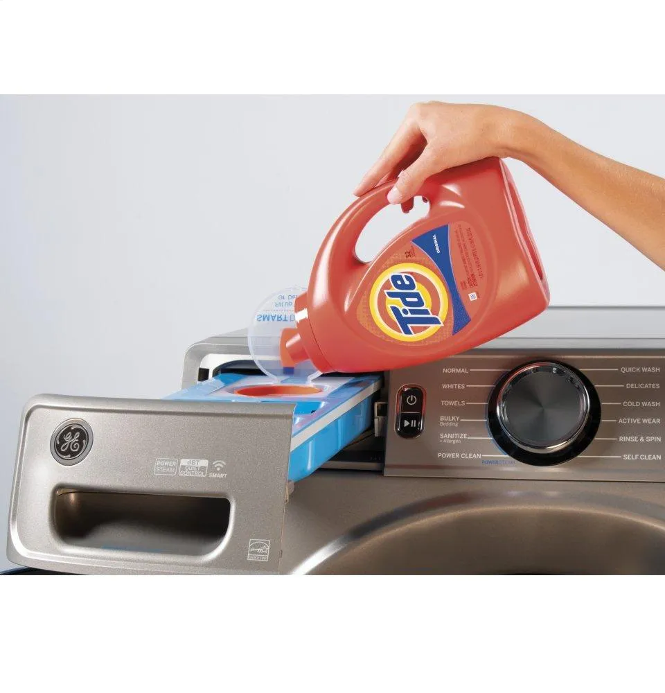 Ge Appliances GFW650SPNSN Ge 4.8 Cu. Ft. Capacity Smart Front Load Energy Star Steam Washer With Smartdispense&#8482; Ultrafresh Vent System With Odorblock&#8482; And Sanitize   Allergen