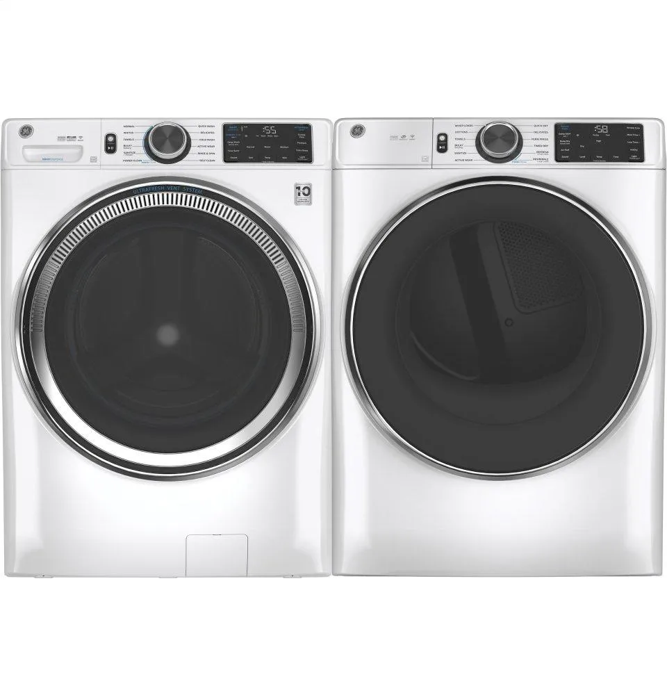 Ge Appliances GFW650SSNWW Ge 4.8 Cu. Ft. Capacity Smart Front Load Energy Star Steam Washer With Smartdispense&#8482; Ultrafresh Vent System With Odorblock&#8482; And Sanitize   Allergen