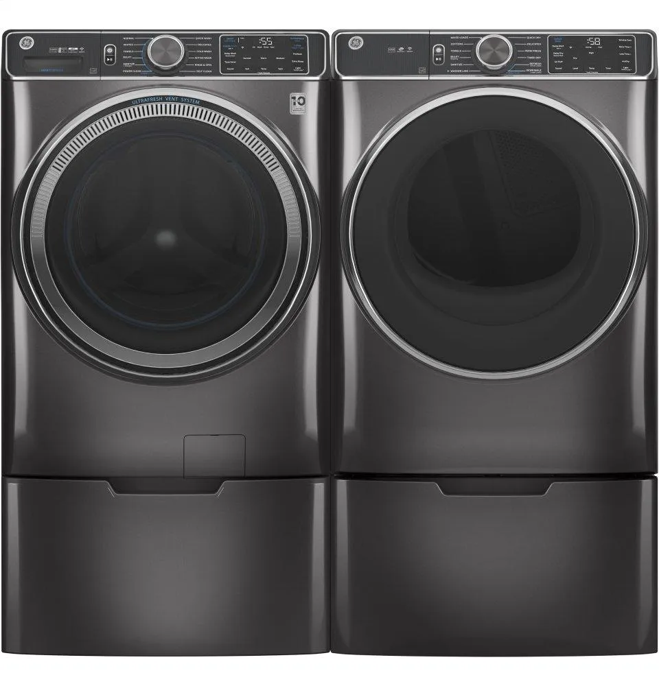 Ge Appliances GFW850SPNDG Ge 5.0 Cu. Ft. Capacity Smart Front Load Energy Star Steam Washer With Smartdispense&#8482; Ultrafresh Vent System With Odorblock&#8482; And Sanitize   Allergen