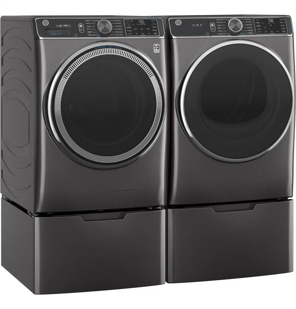Ge Appliances GFW850SPNDG Ge 5.0 Cu. Ft. Capacity Smart Front Load Energy Star Steam Washer With Smartdispense&#8482; Ultrafresh Vent System With Odorblock&#8482; And Sanitize   Allergen