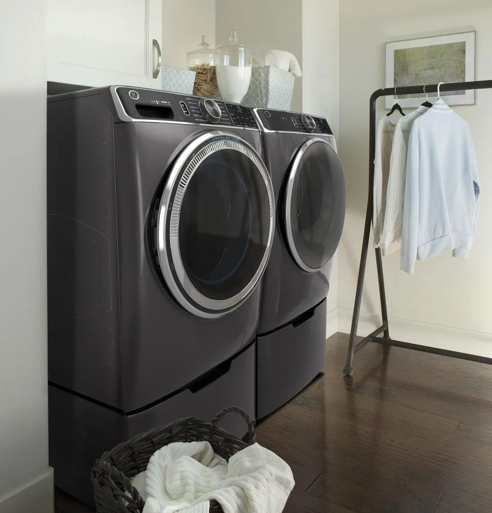 Ge Appliances GFW850SPNDG Ge 5.0 Cu. Ft. Capacity Smart Front Load Energy Star Steam Washer With Smartdispense&#8482; Ultrafresh Vent System With Odorblock&#8482; And Sanitize   Allergen
