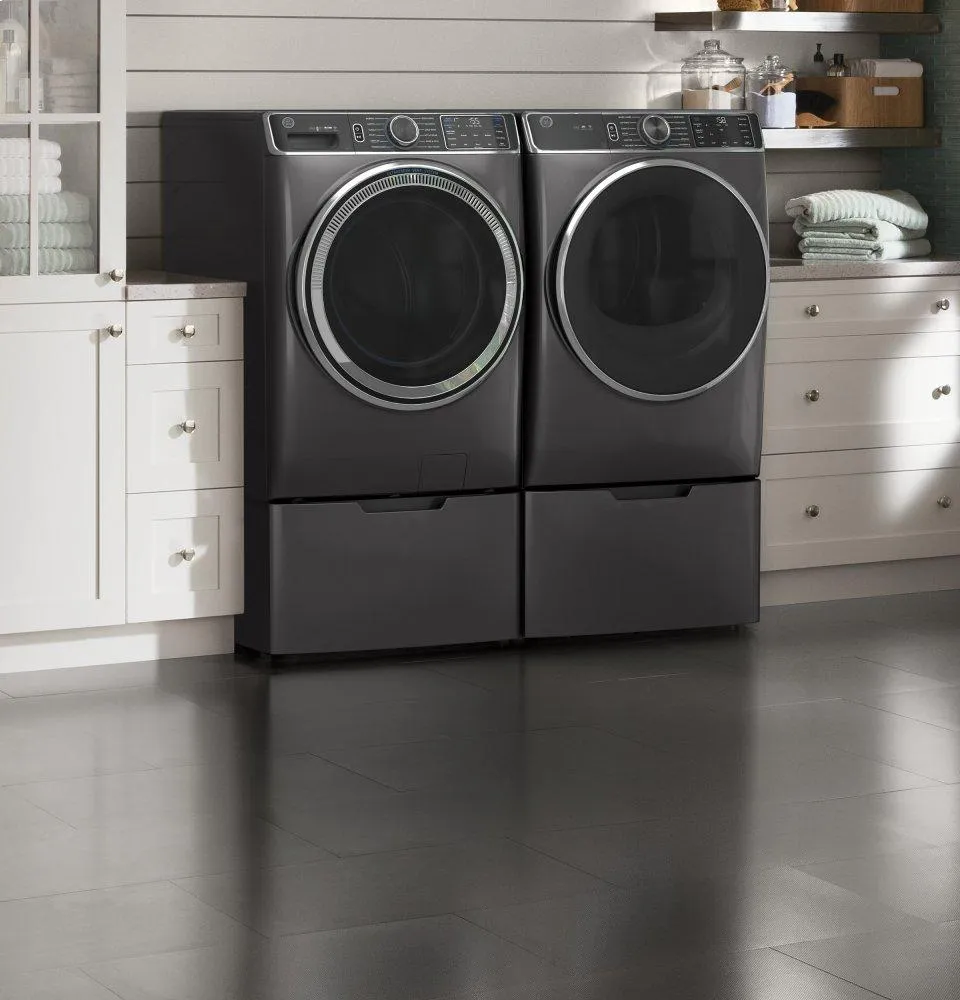 Ge Appliances GFW850SPNDG Ge 5.0 Cu. Ft. Capacity Smart Front Load Energy Star Steam Washer With Smartdispense&#8482; Ultrafresh Vent System With Odorblock&#8482; And Sanitize   Allergen