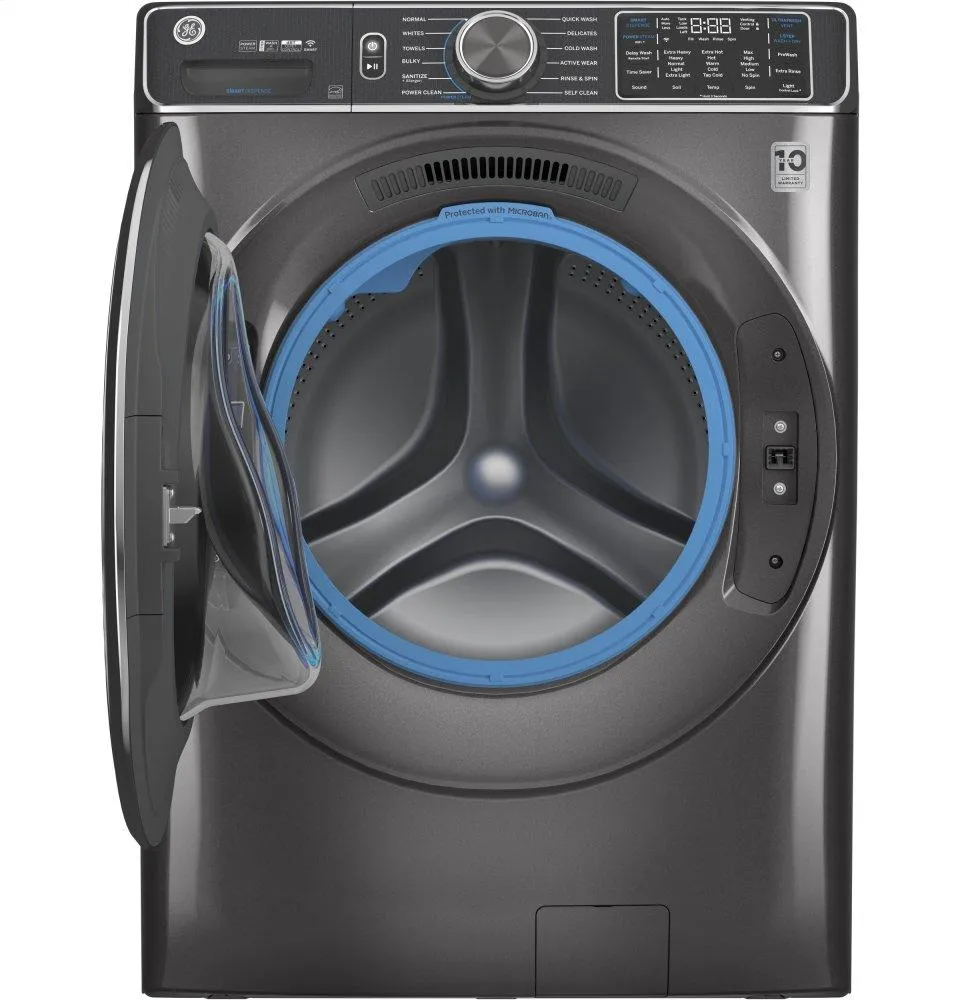 Ge Appliances GFW850SPNDG Ge 5.0 Cu. Ft. Capacity Smart Front Load Energy Star Steam Washer With Smartdispense&#8482; Ultrafresh Vent System With Odorblock&#8482; And Sanitize   Allergen